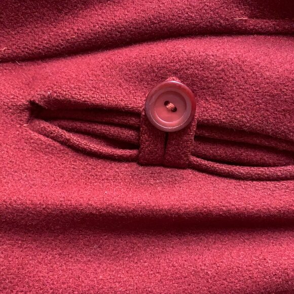 Fabulous vintage wool trench in rust - Picture 3 of 4